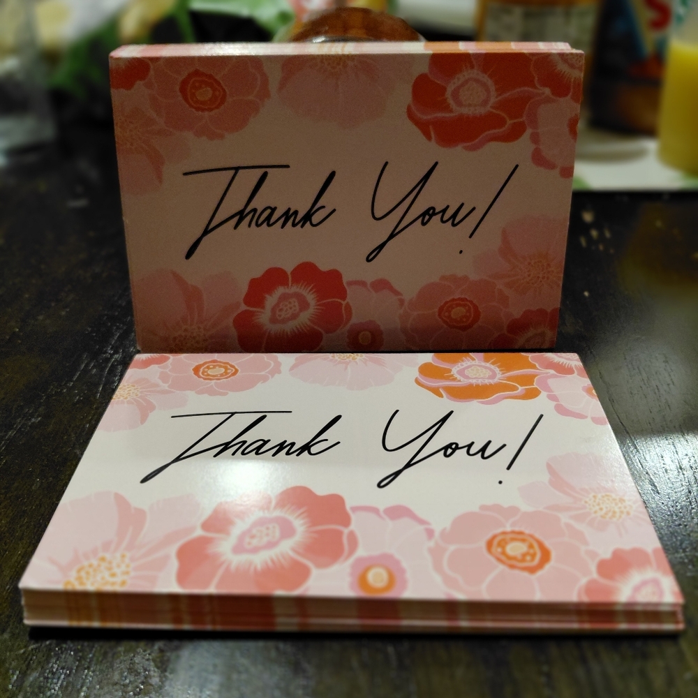 25ct. 4x6 Thank You Cards, Bonus: 3 Random Polymailers ✨️PRICE FIRM✨️ - Picture 5 of 5